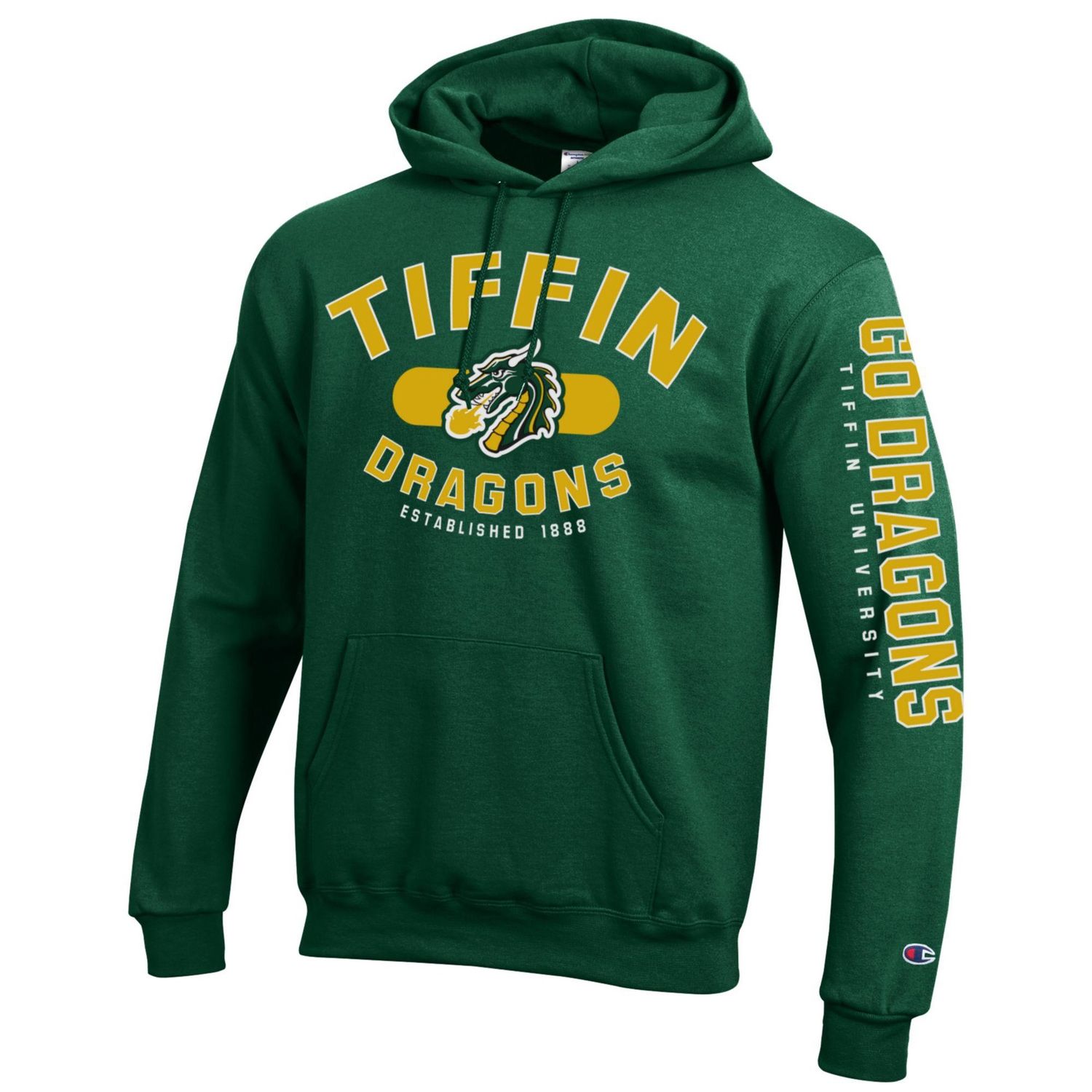 DGr Dragons 1888 Hoodie, Size: XXXL, Colour: Green