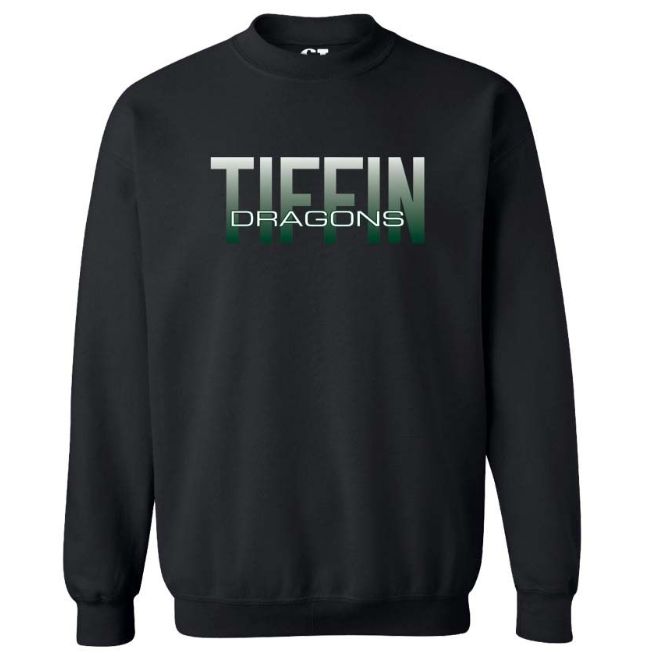 Dragons Fade Crew, Size: S, Colour: Black