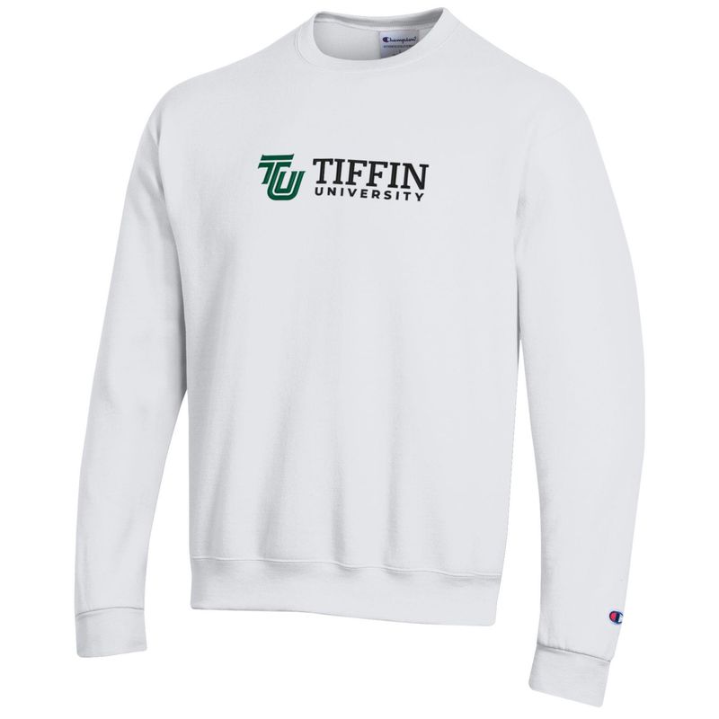 Champion Powerblend Fleece Crew White