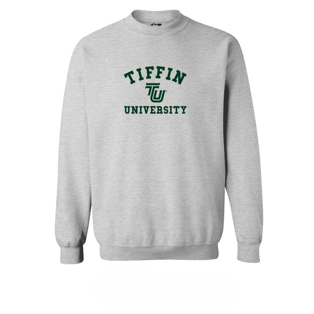 Tiffin University Crewneck, Size: S, Colour: Ash