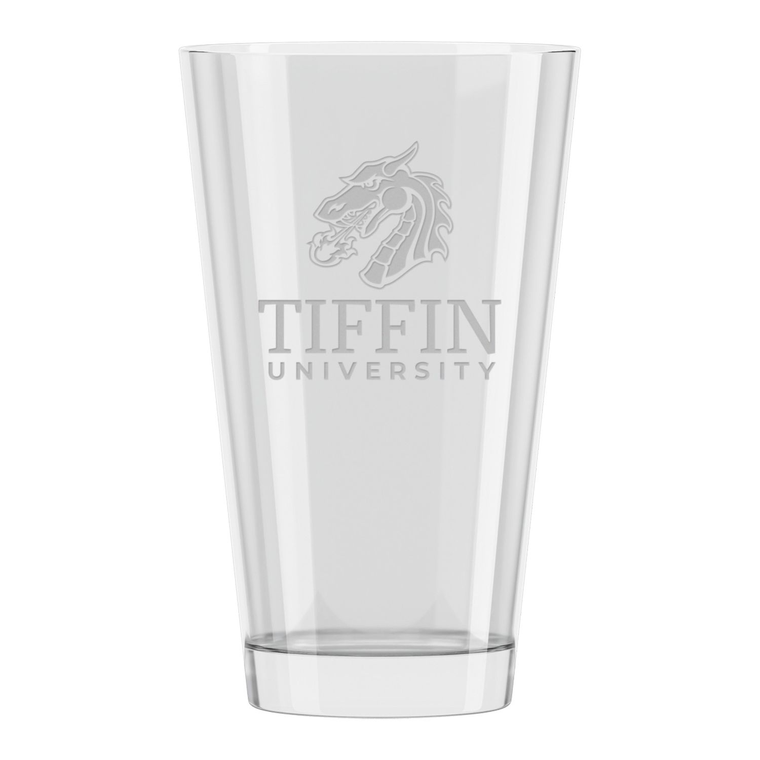 Pint Glass 16oz Dragon Tiffin University
