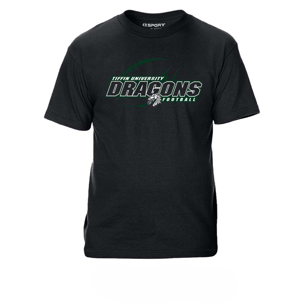 TU Canton Football T-Shirt, Size: S, Colour: Black
