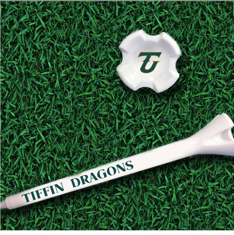 Imprinted TU Golf Tees - Pack of 8