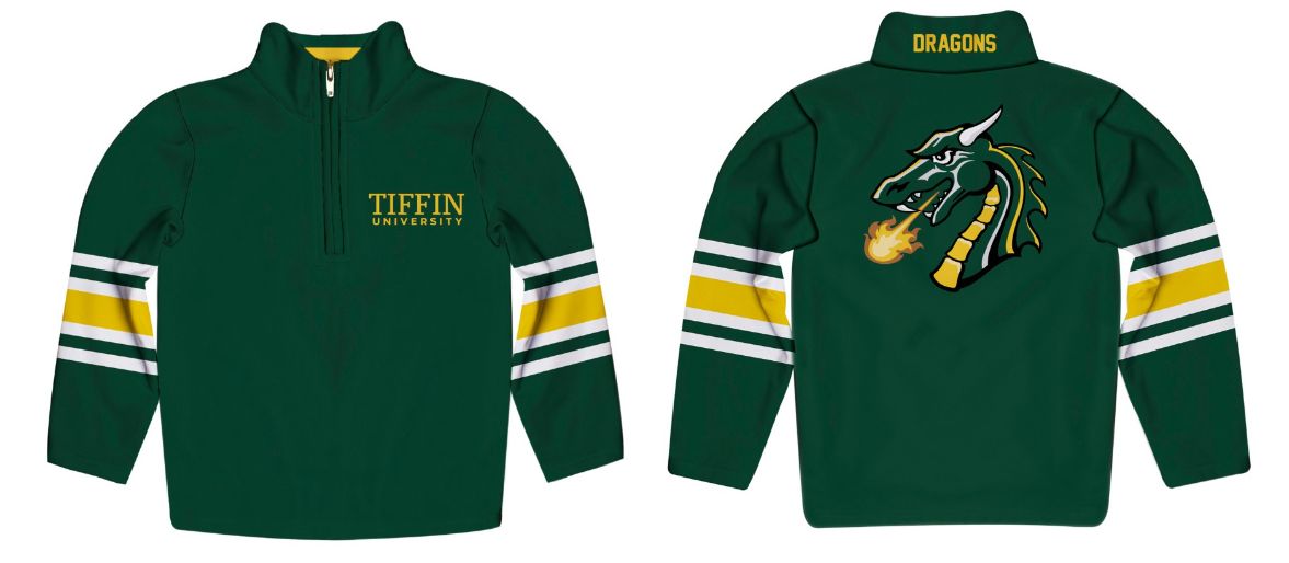 Logan Youth Fleece Quarter Zip, Size: YXS, Colour: Green