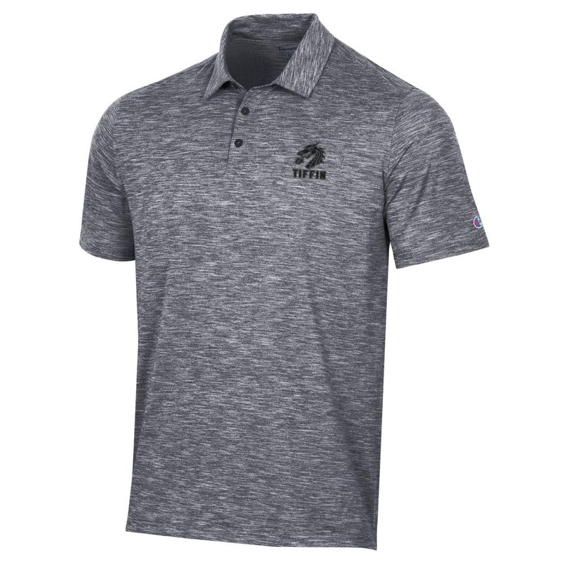 Mens Micro Mesh Sport Polo - Stealth, Dark Heather: S