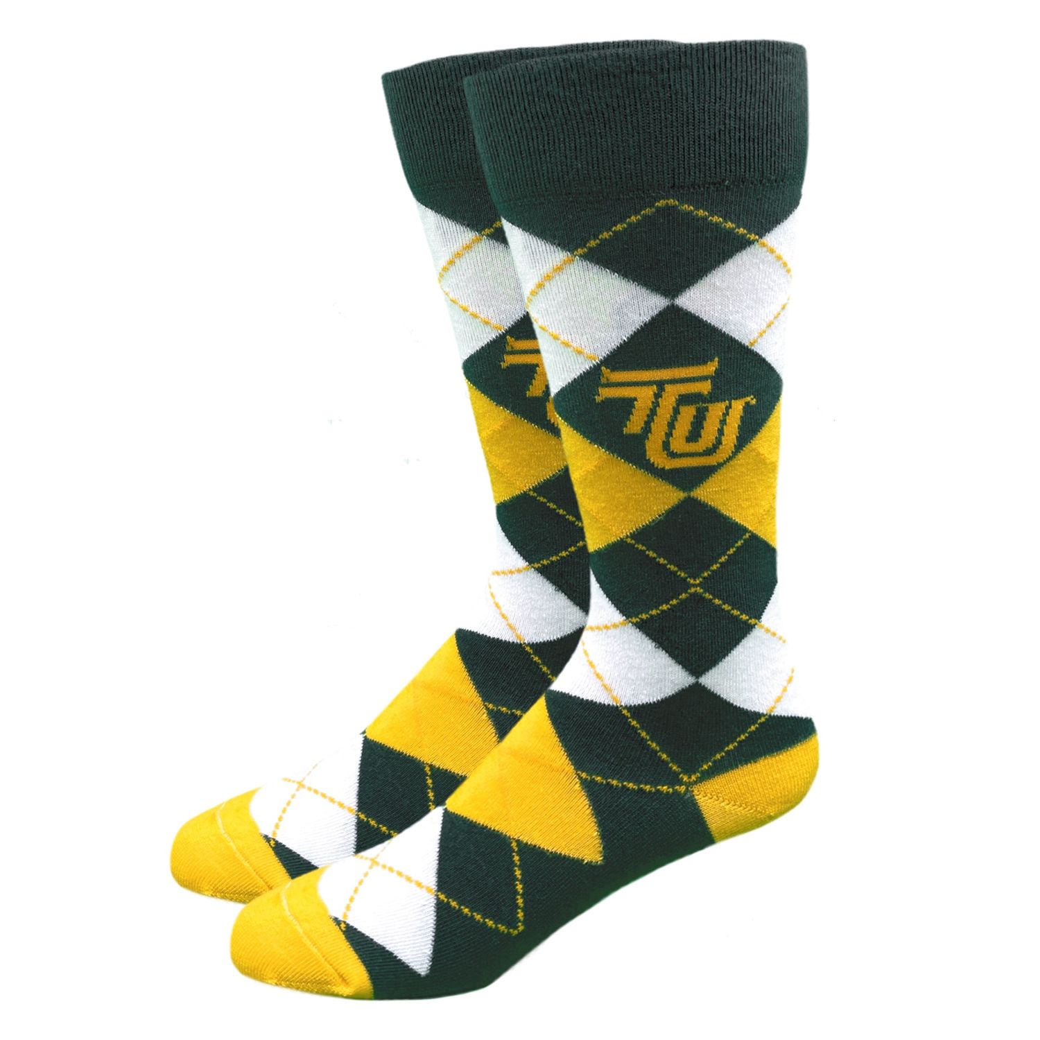 Argyle mid-calf socks