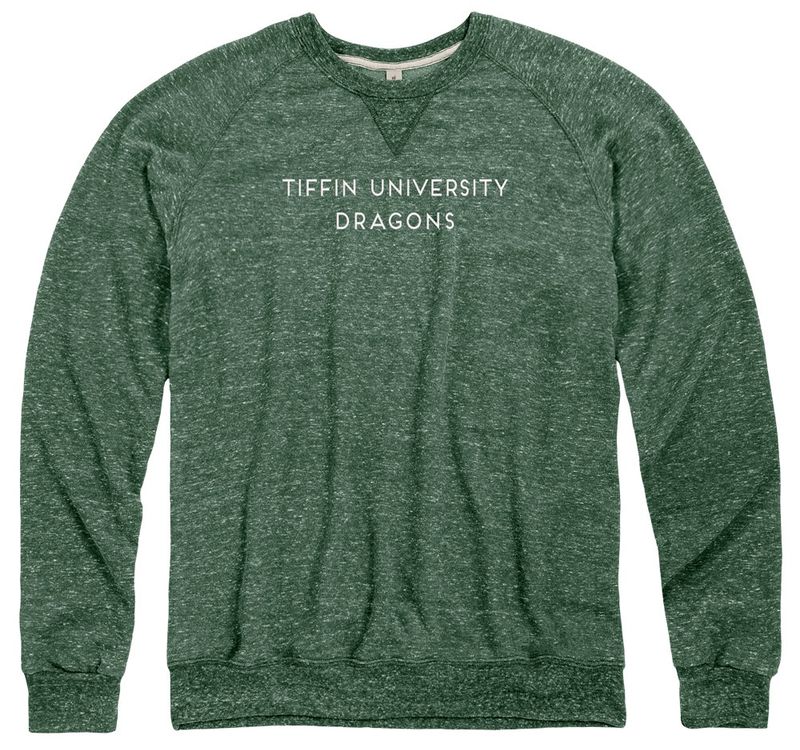 Snow heather Forest Green Crew Sweatshirt 031C