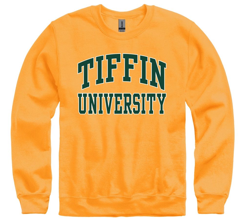 Collegiate Letter Crewneck-Gold, Size: S, Colour: Gold