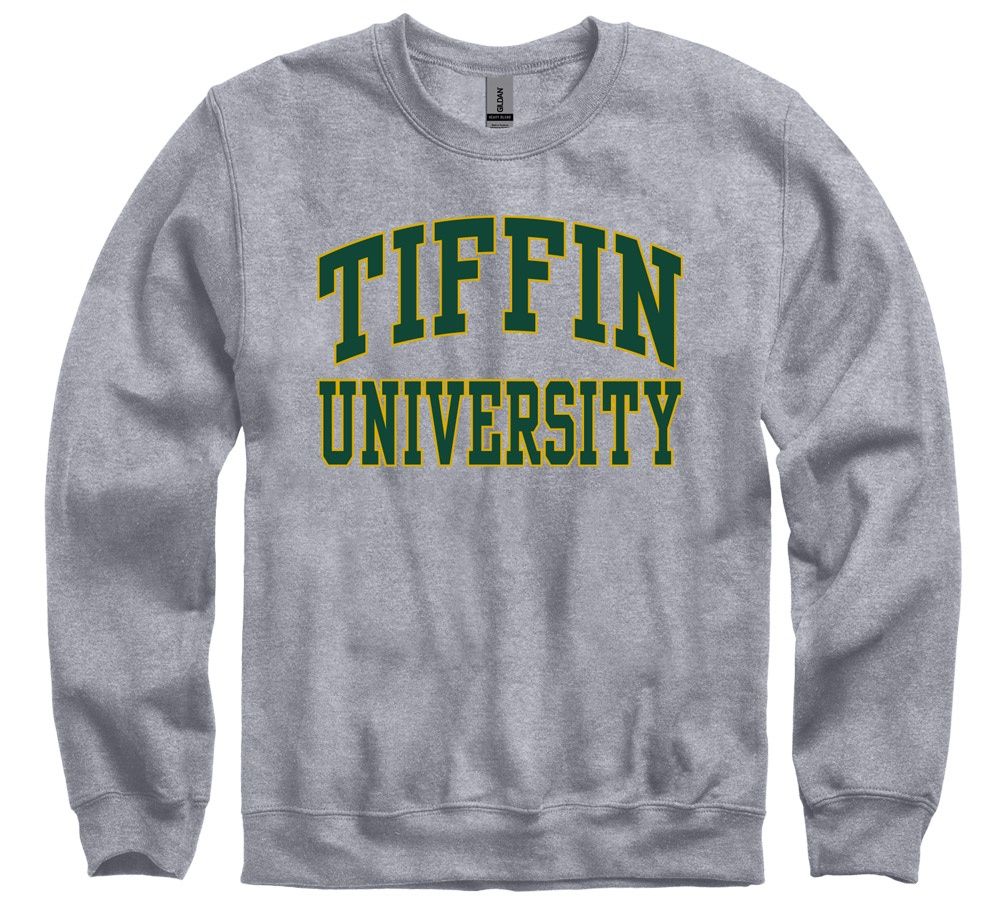 Collegiate Letter Crewneck- Gray, Size: S, Colour: Gray