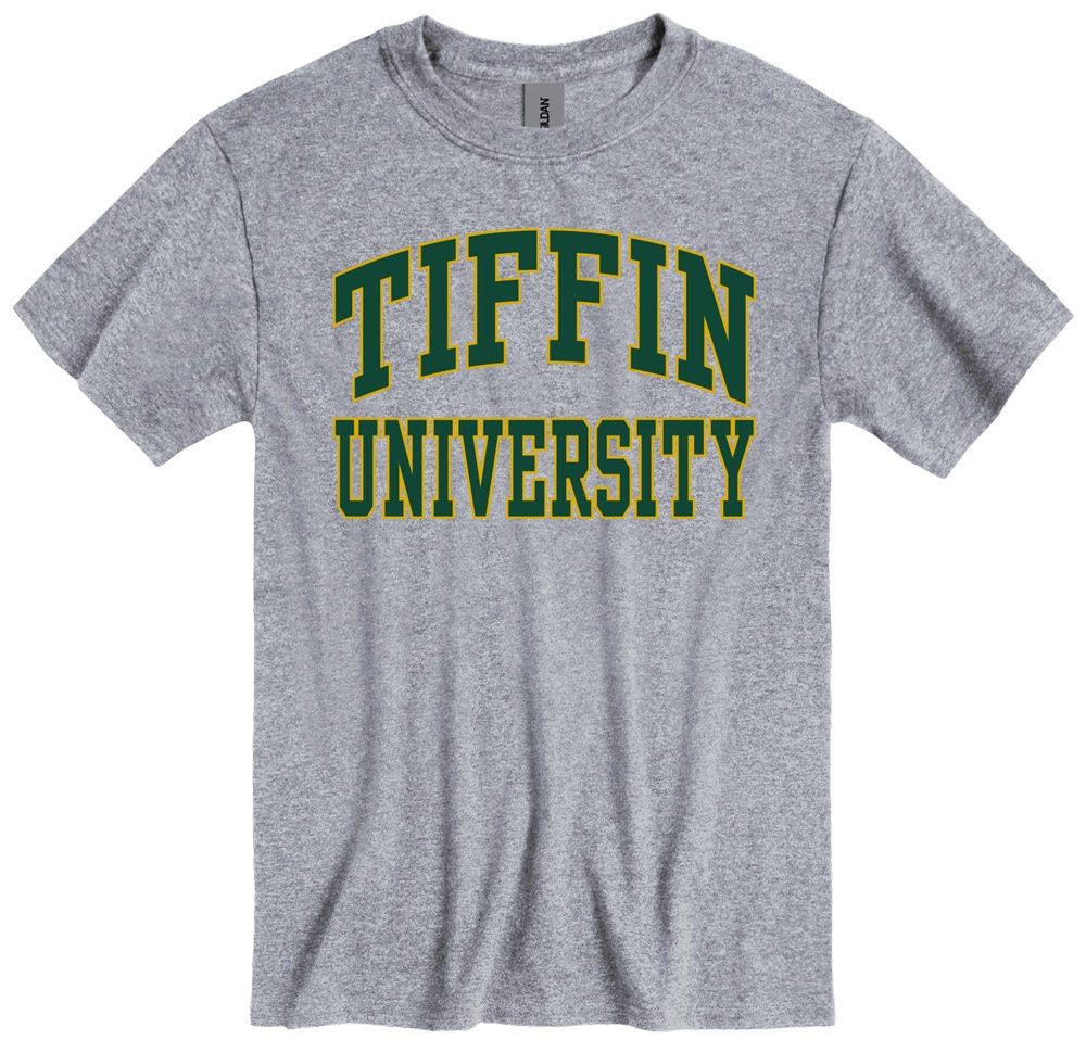 Collegiate Letter Tee-Gray, Size: S, Colour: Gray