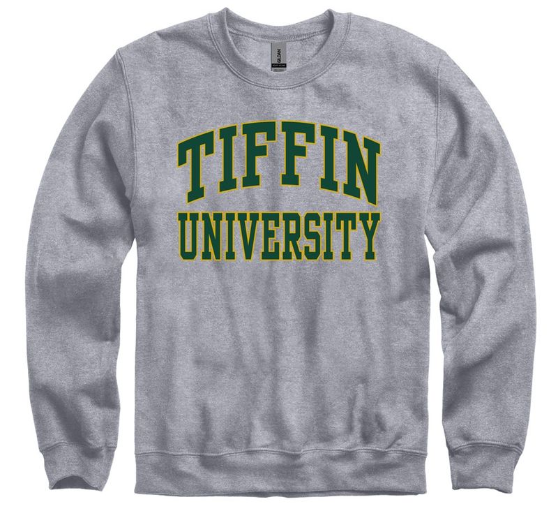 Collegiate Letter Crewneck- Gray