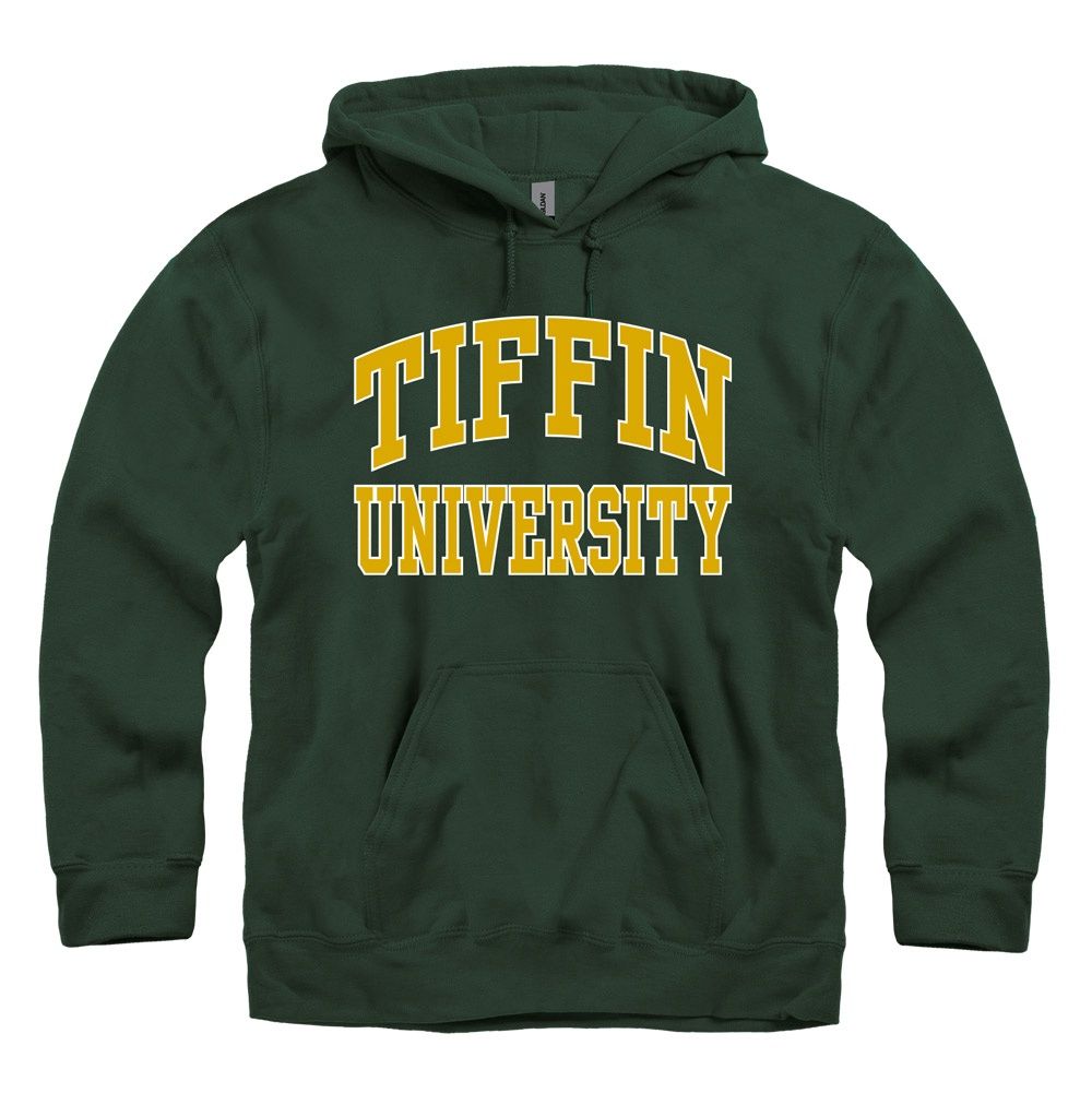 Collegiate Letter Hoodie- Green, Size: S, Colour: Green