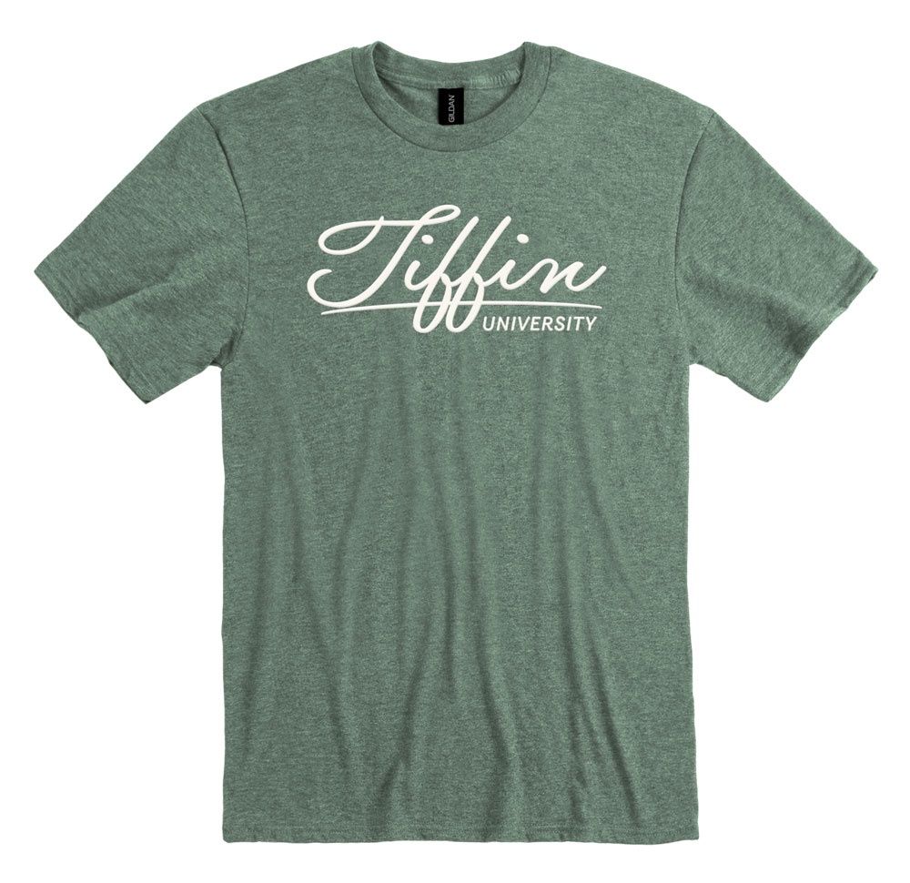 Puff Script Tee, Size: S, Colour: Green