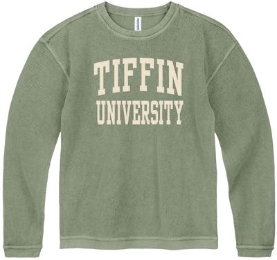 Army Green Corded Crewneck