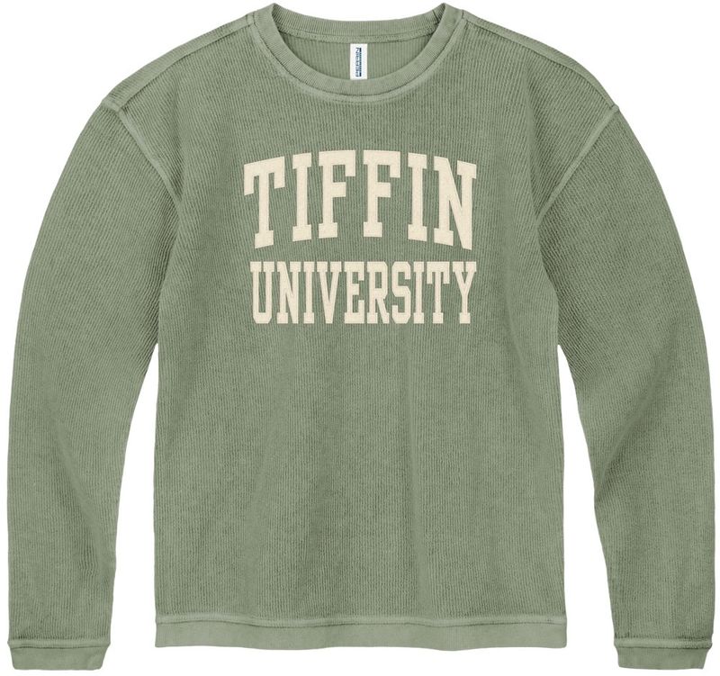 Army Green Corded Crewneck