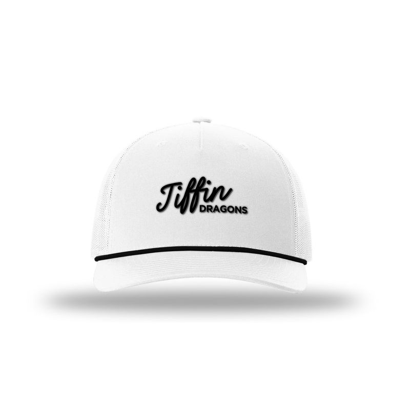 Five panel trucker with rope