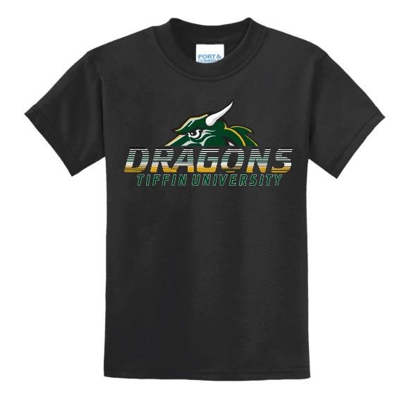 Youth  Dragon sport tee, Size: YXS, Colour: Black