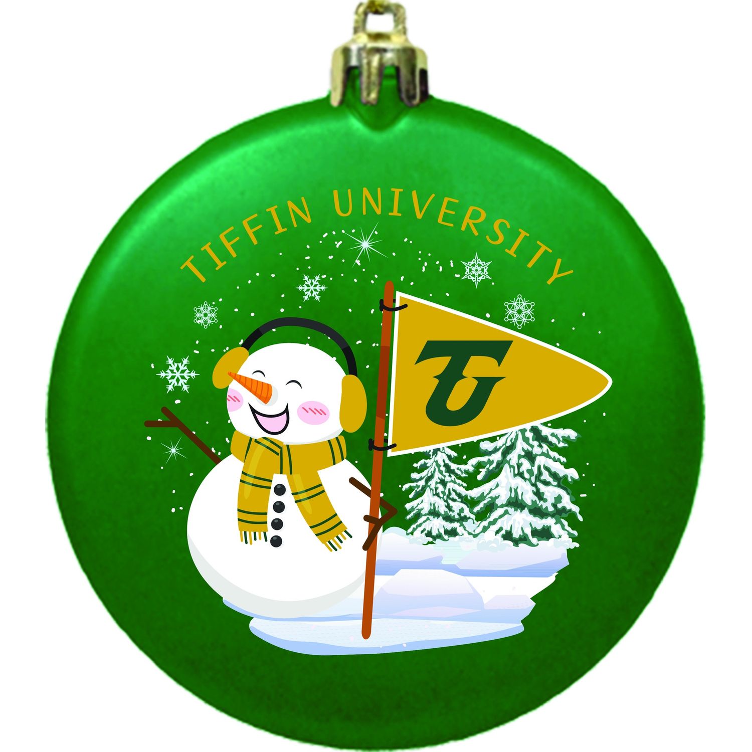 Shatterproof Ornament- TU Snowman