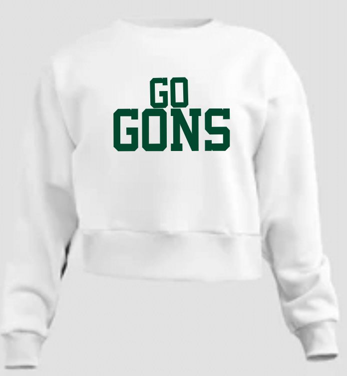 GON Sideline Crop Crew, Colour: White, Size: S