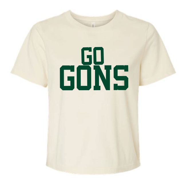 GON Sideline Crop tee, Colour: Off White, Size: S