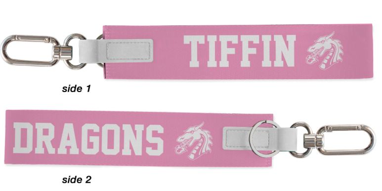 Oversized Strap Keychain, Colour: Pink