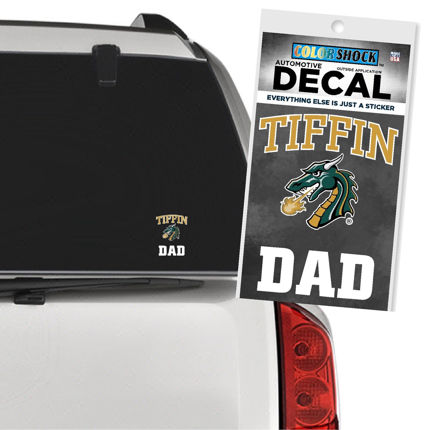 Tiffin Dad 4 X 3.5 in Automotive Decal