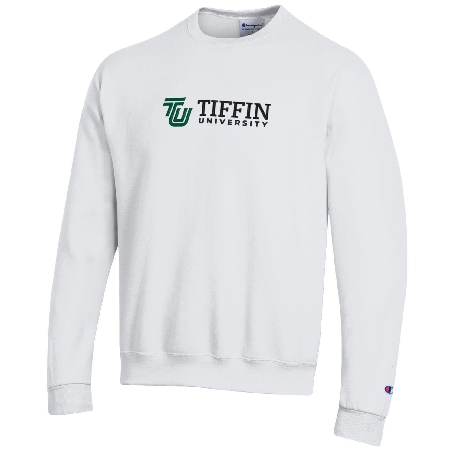 Champion Powerblend Fleece Crew White, Colour: White, Size: S