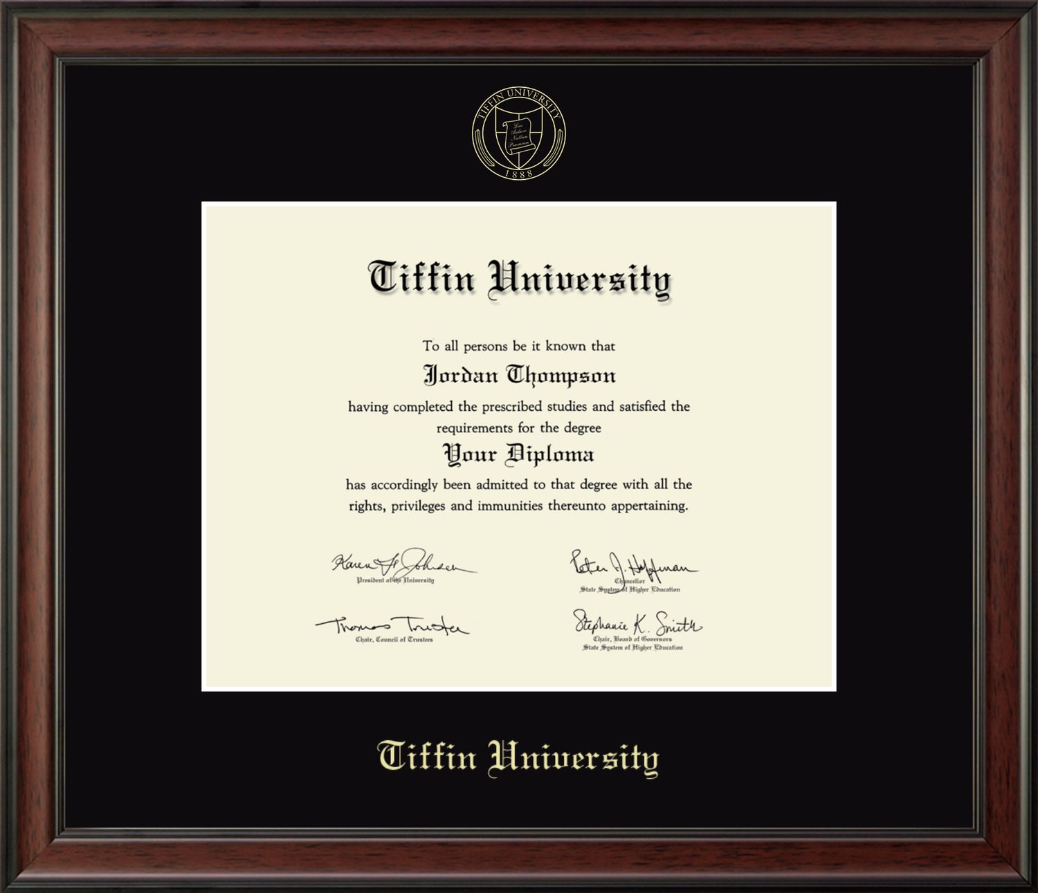 Church Hill Classics Studio Diploma Frame, Colour: Black