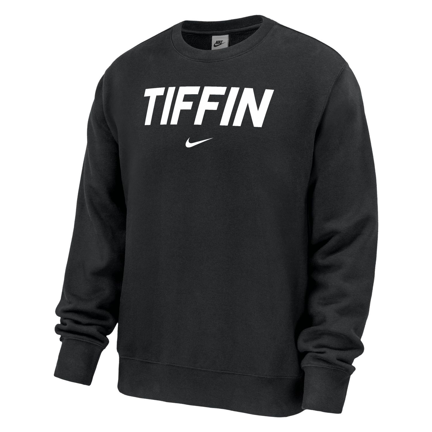 TIFFIN Club Fleece Crewneck, Colour: Black, Size: S
