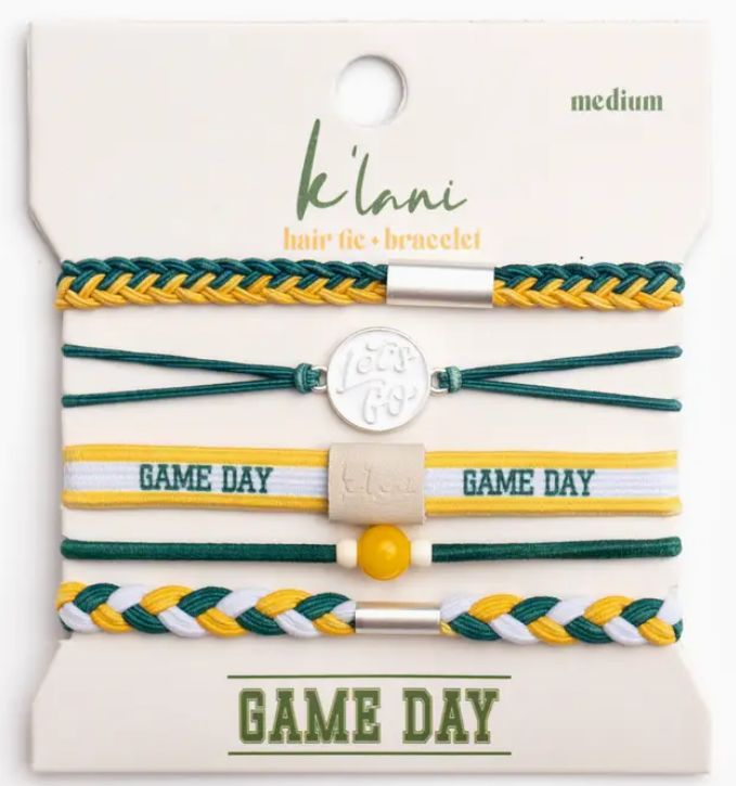 K'Lani Hair Tie Bracelet, Style: Game Day
