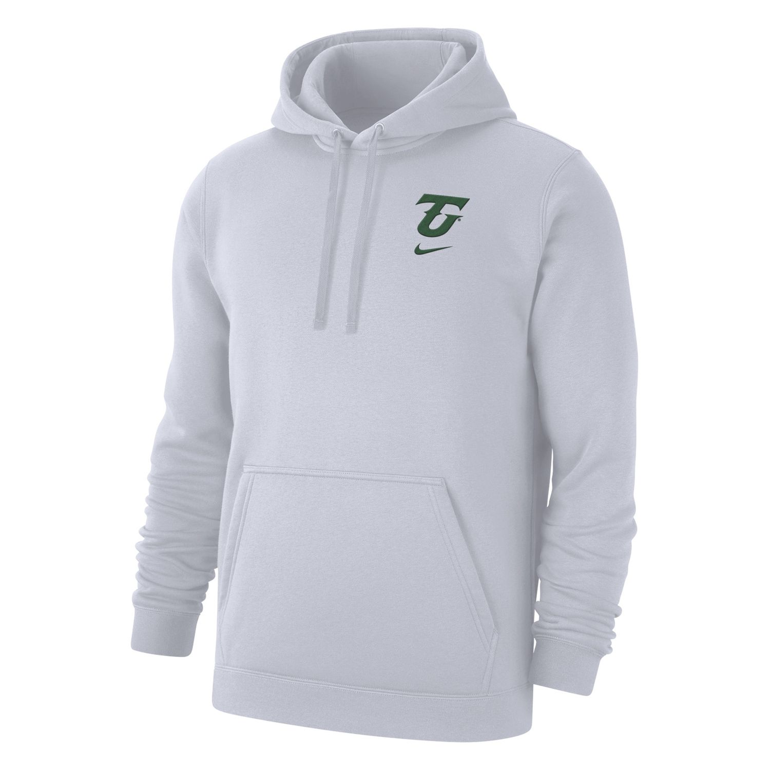 Club Fleece Embroidered Logo Hoody, Colour: White, Size: S