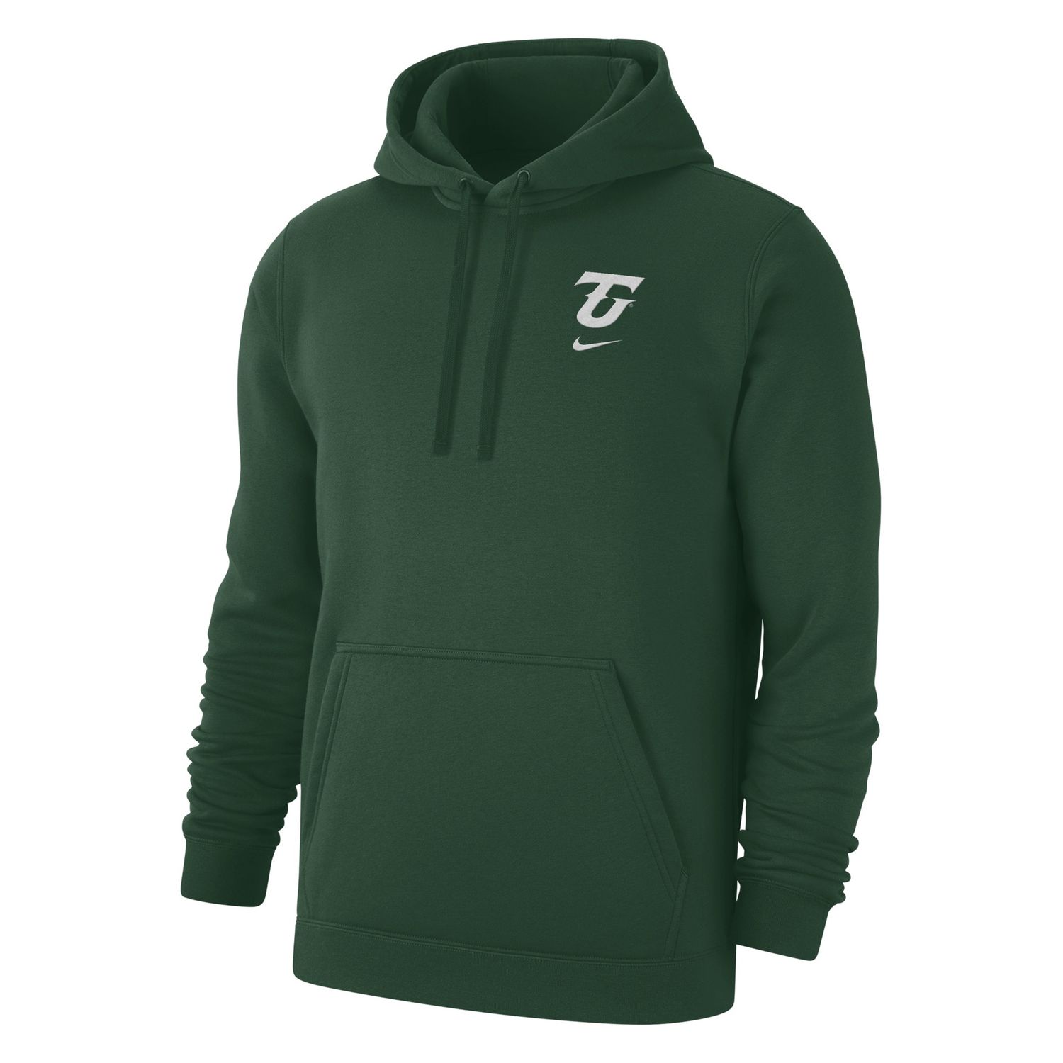 Green Club Fleece Embroidered Logo Hoody, Colour: Green, Size: S