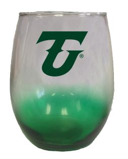 15oz Green colored bottom Wine Glass