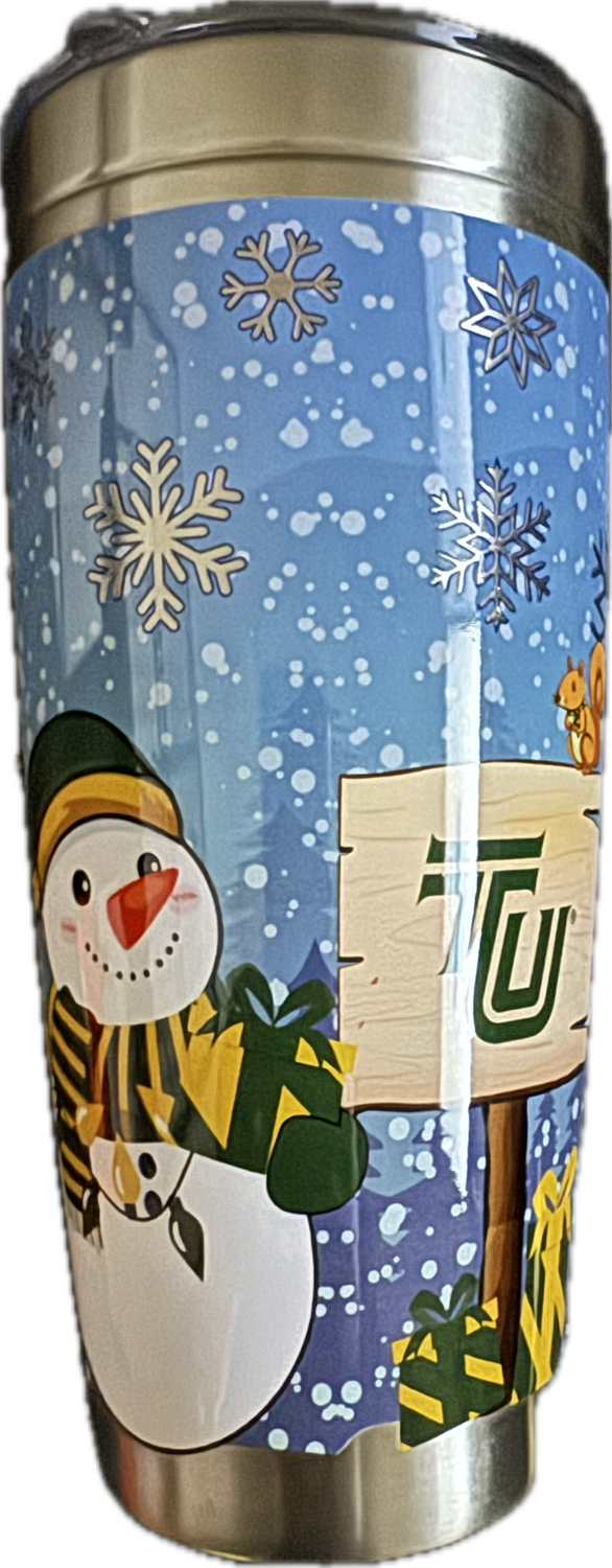 Holiday Snowman Scene 20oz Vacuum Insulated Tumbler