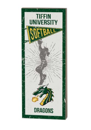 Vintage Player Softball Wood Plaque – 7" x 18"