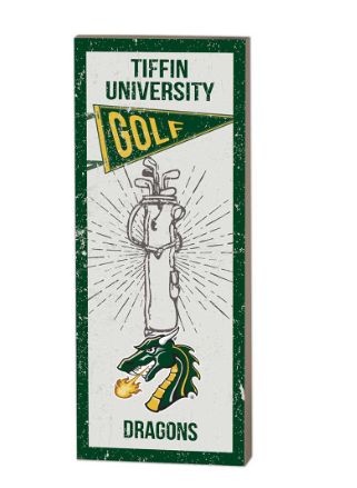 Vintage Player Golf Wood Plaque – 7" x 18"