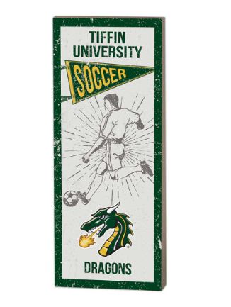 Vintage Player Men’s Soccer Wood Plaque – 7" x 18"