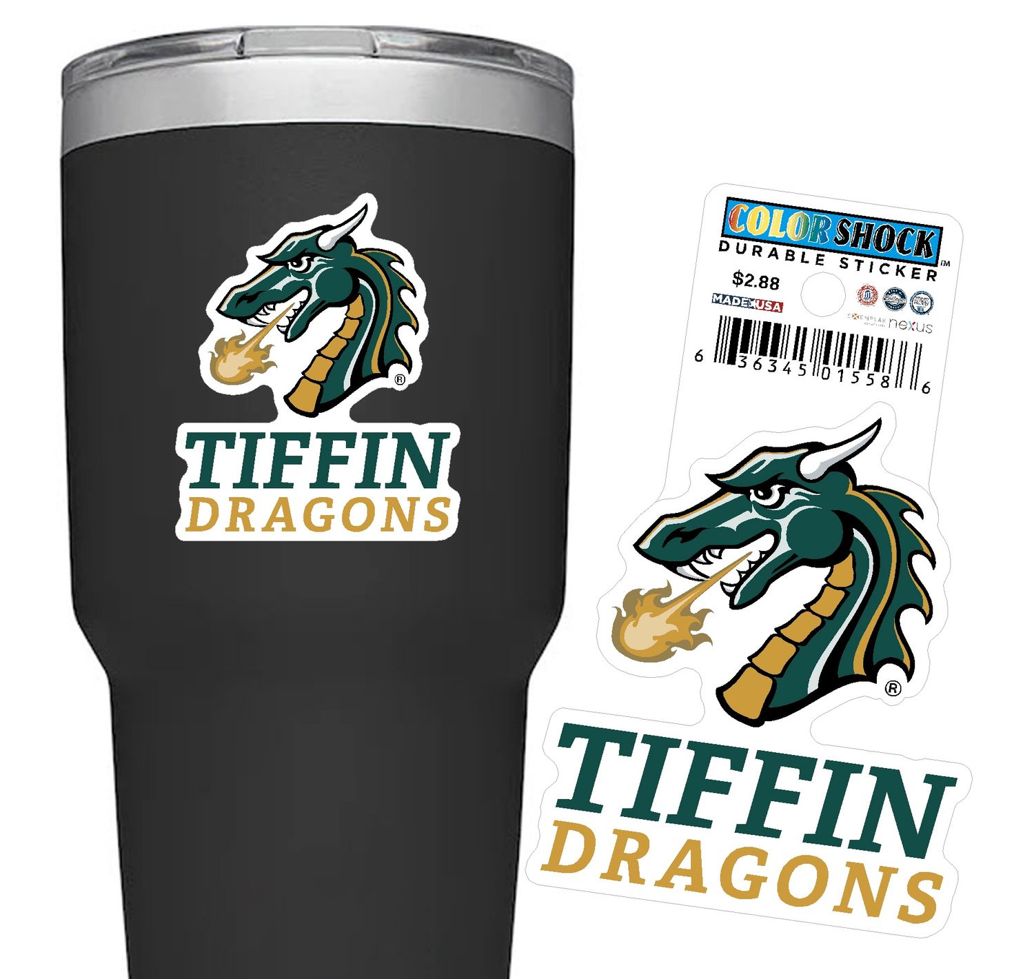 Sticker Tiffin Dragons Head