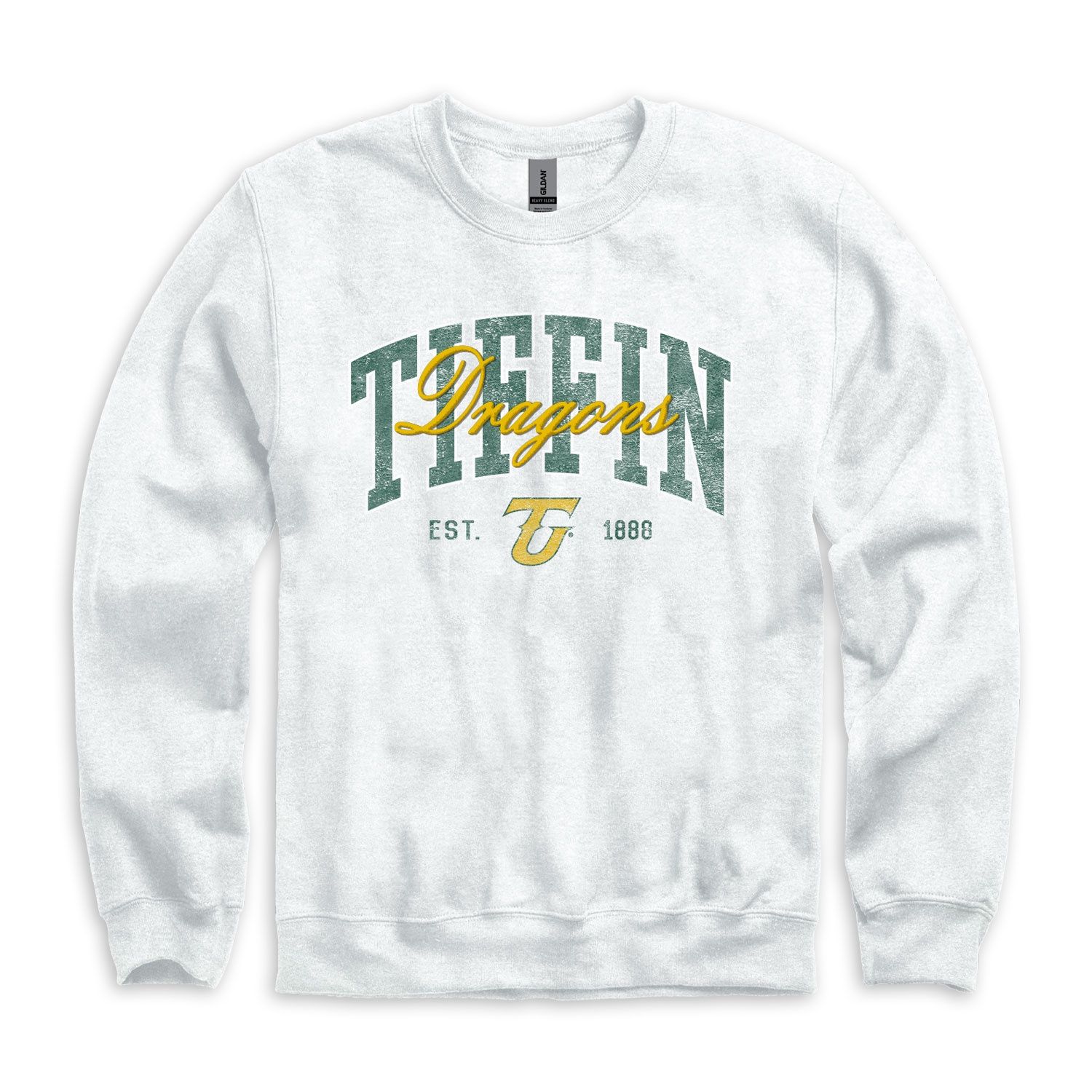 Faux Stitch Crew, Colour: Gray, Size: S