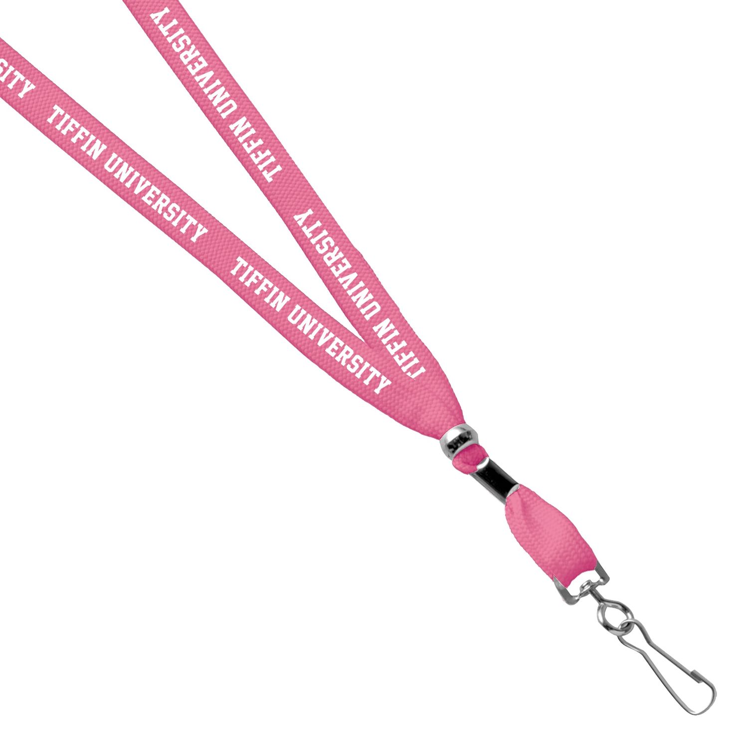 3/8" Printed Lanyard w/Snap Hook, Colour: Pink