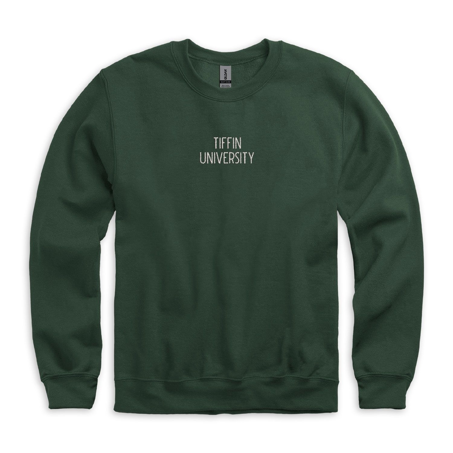 Chain Regular Forest Green Crew Sweatshirt, Colour: Green, Size: S