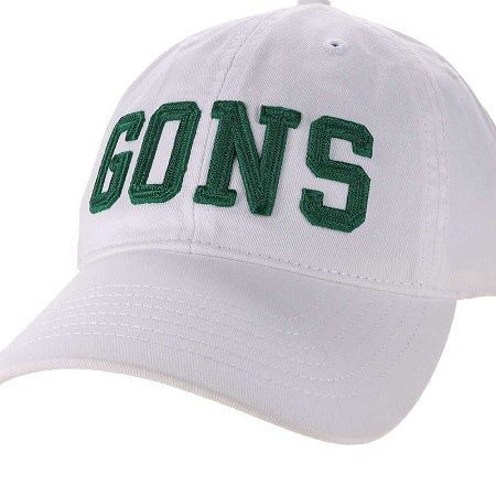 GONS Relaxed Twill Strapback Hat – White