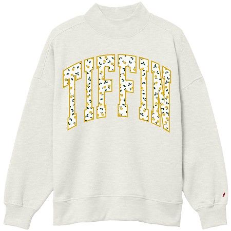 The Tiffin Floral Mock Neck