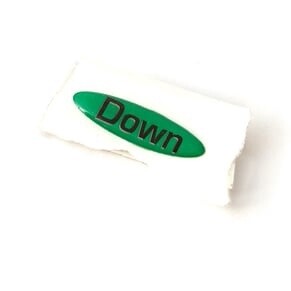 RUDDER DOWN LABEL (GB) 81407001