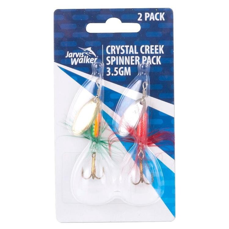 Jarvis Walker Crystal Creek Spinner Lures 2 Pack 7 g