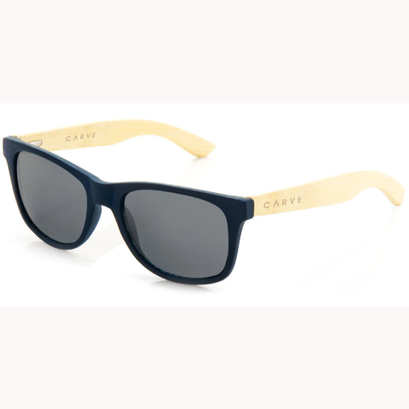 CARVE BONDI SUNGLASSES- MATT NAVY/BAMBOO