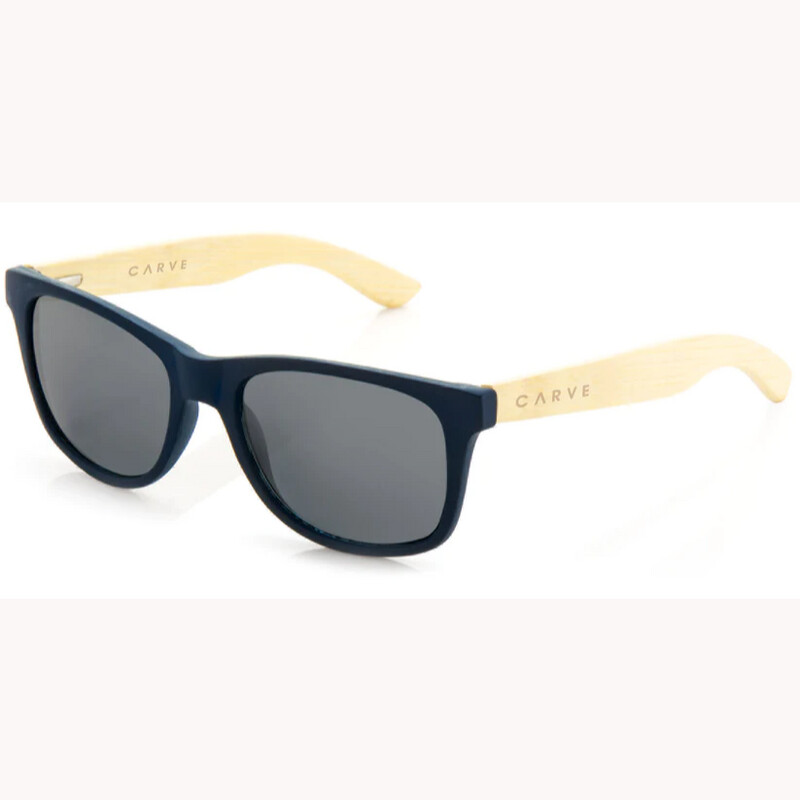 CARVE BONDI SUNGLASSES- MATT NAVY/BAMBOO