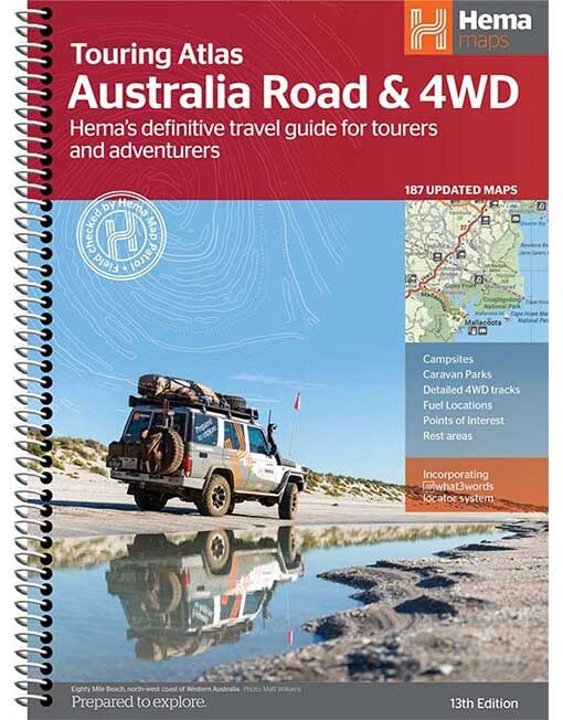 HEMA  AUSTRALIA ROAD &amp; 4WD TOURING ATLAS (13TH EDITION)
