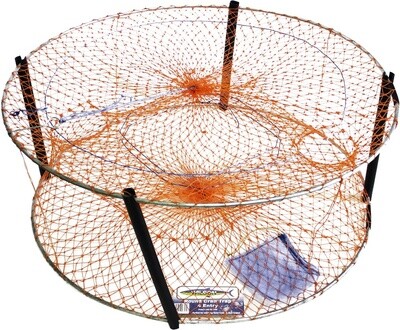 Deluxe Crab Trap-4 Entry Plastic/Orange (Instore Only)