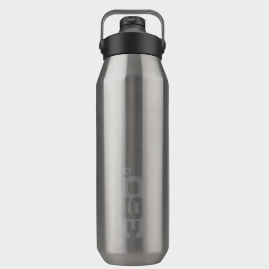 360 INSULATED SIP 1LT ; STAINLESS BOTTLE, Colour: Silver, Size: 1Lt